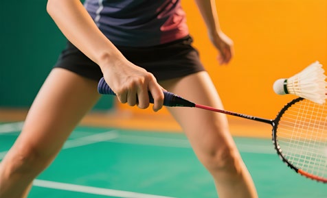 Badminton beim Training