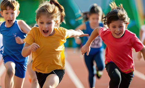 Leichtathletik beim Training